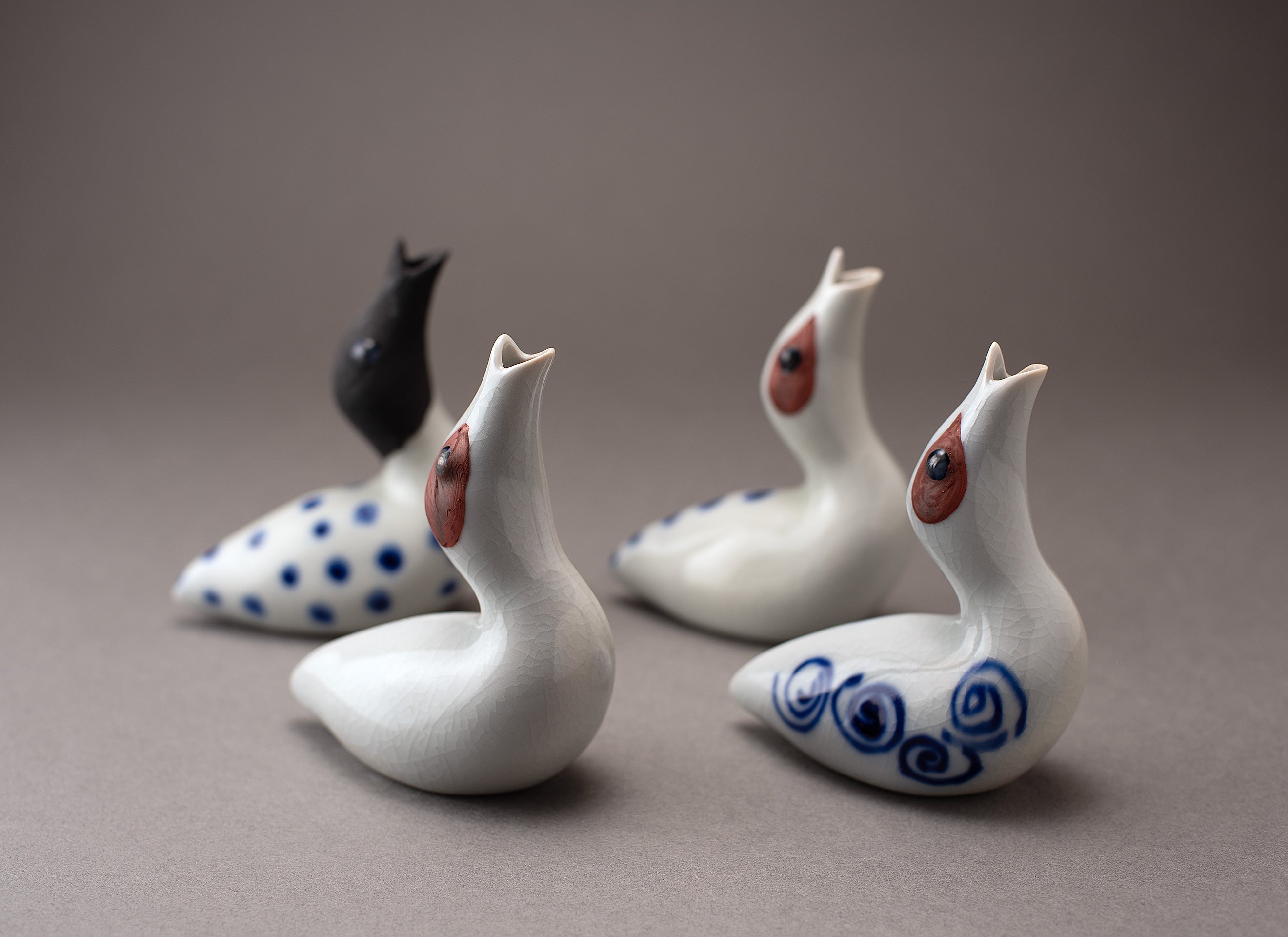 Petit récipient à saké en forme d’oiseau