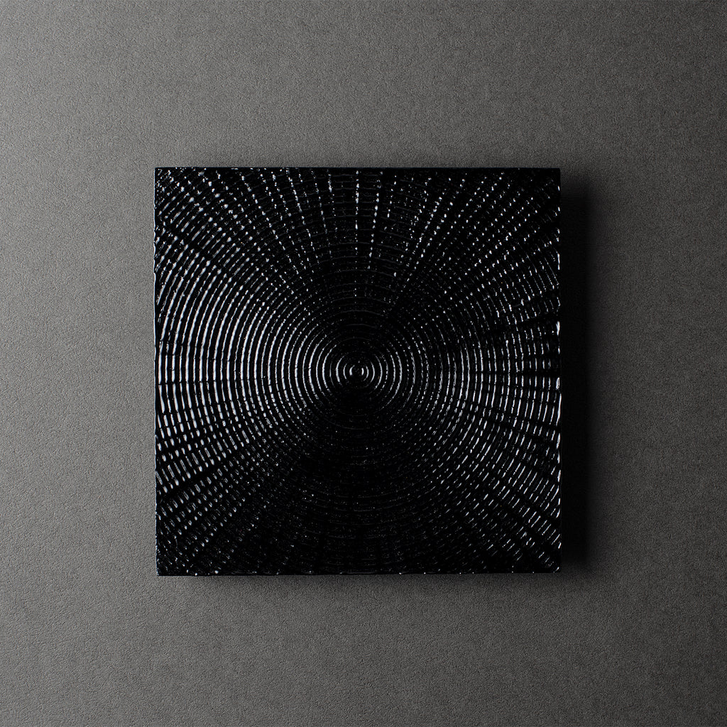 Petit bol carré « Dush of Light », noir