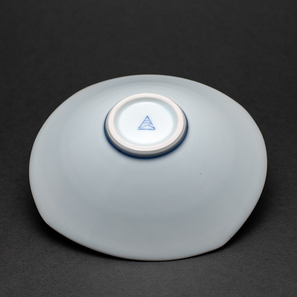 Ligne motif Porcelaine bleu sous couverte petit bol (ensemble de 5)